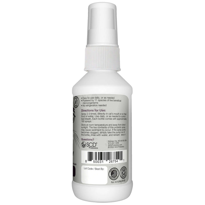 SCD Breath Spray for Cats Side 1