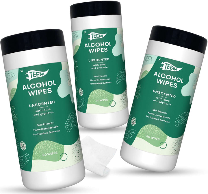 Teem wipes alcohol 3 pack
