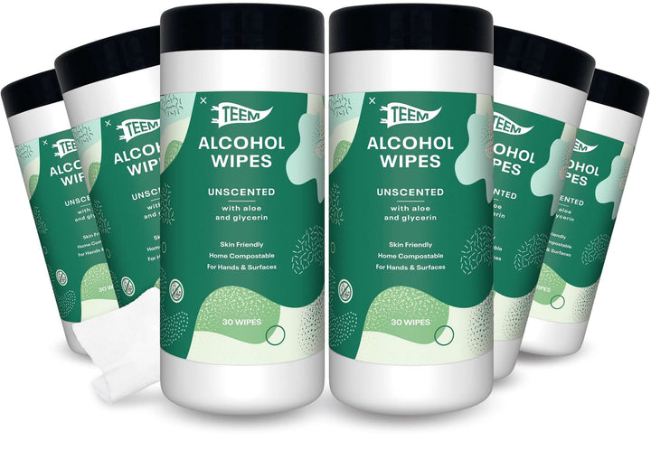 Teem wipes alcohol 6 pack