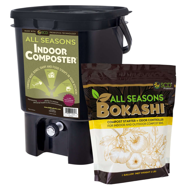 All Seasons Indoor Composter Kit with bokashi