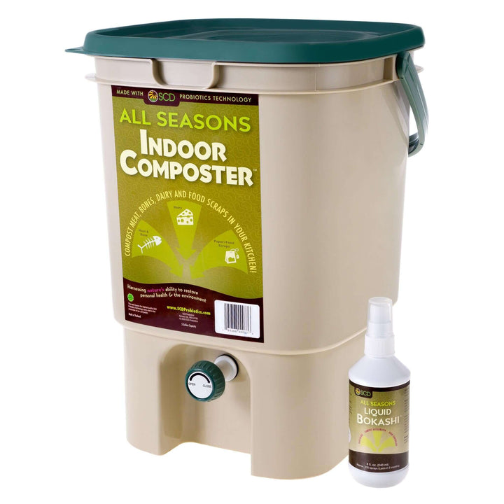  Indoor Composter Kit with liquid Bokashi 