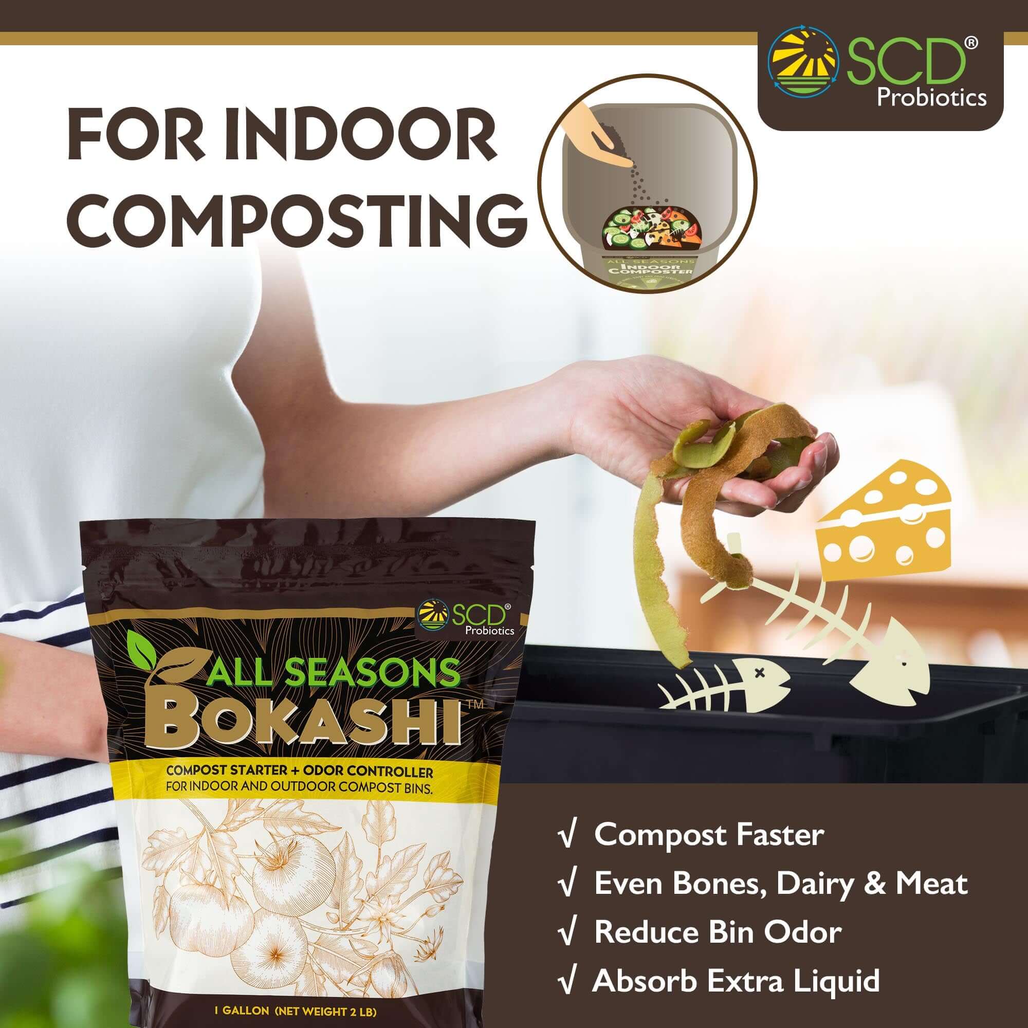 All Seasons Bokashi Compost Starter, Accelerator & Odor Neutralizer