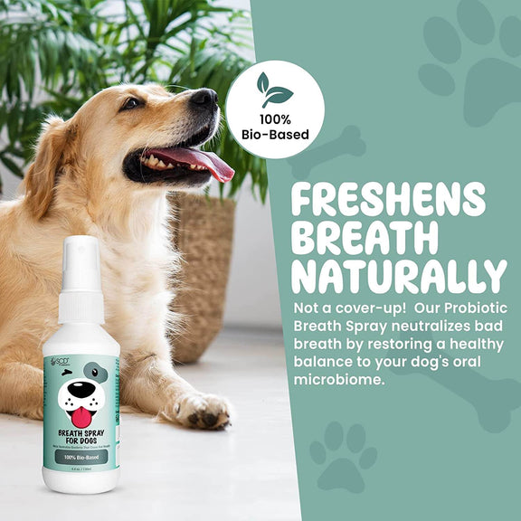 SCD Probiotics Breath Spray for Dogs with Live Probiotics